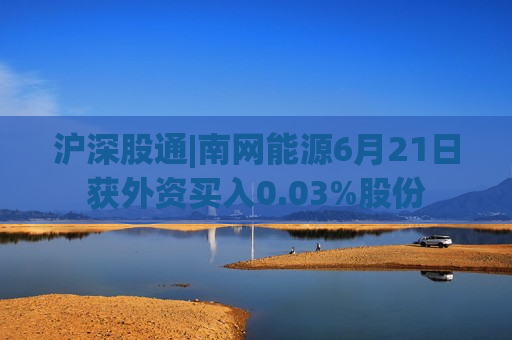 沪深股通|南网能源6月21日获外资买入0.03%股份