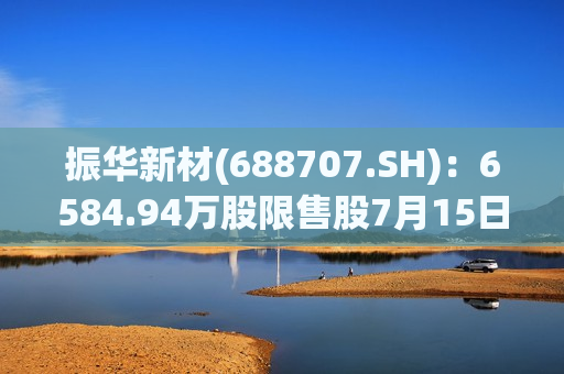 振华新材(688707.SH)：6584.94万股限售股7月15日解禁  第1张