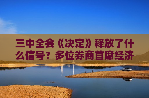 三中全会《决定》释放了什么信号？多位券商首席经济学家解读  第1张