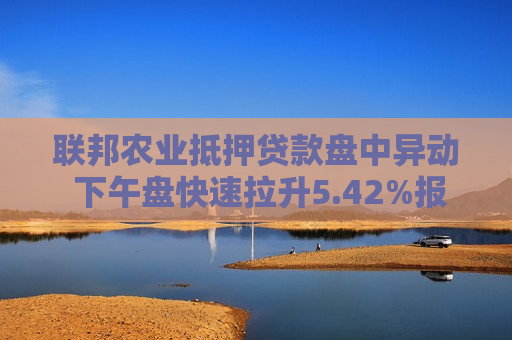联邦农业抵押贷款盘中异动 下午盘快速拉升5.42%报146.00美元