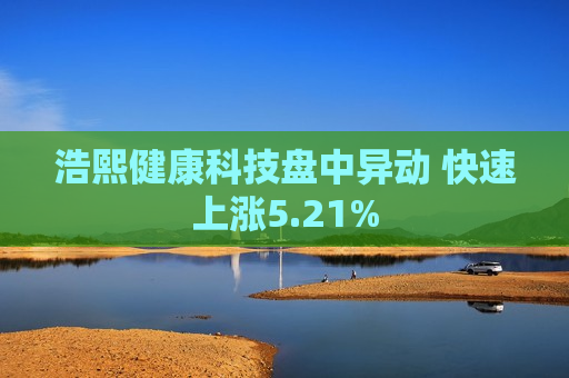 浩熙健康科技盘中异动 快速上涨5.21%