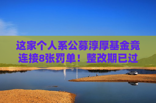 这家个人系公募淳厚基金竟连接8张罚单！整改期已过，问题卡在了哪里？  第1张