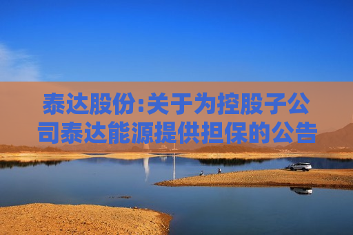 泰达股份:关于为控股子公司泰达能源提供担保的公告  第1张