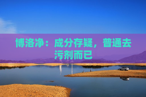 博洛净：成分存疑，普通去污剂而已  第1张