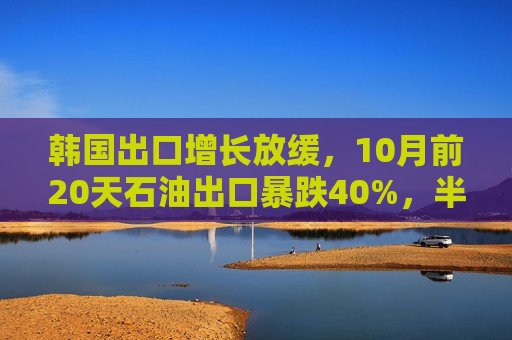韩国出口增长放缓，10月前20天石油出 *** 跌40%，半导体增长36.1%