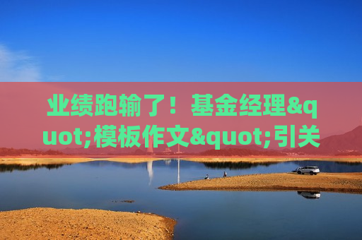 业绩跑输了！基金经理"模板作文"引关注  第1张