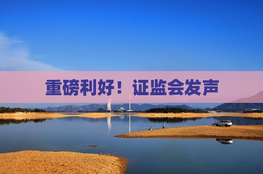 重磅利好！ *** 发声