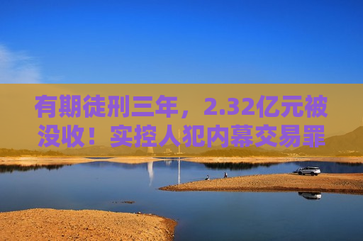 有期徒刑三年，2.32亿元被没收！实控人犯内幕交易罪