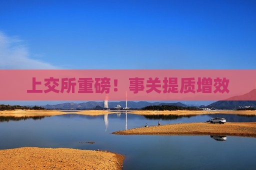 上交所重磅！事关提质增效