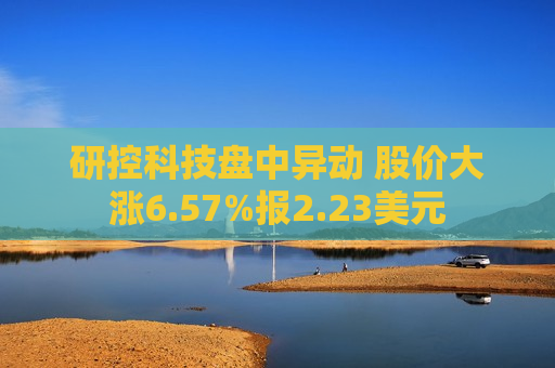 研控科技盘中异动 股价大涨6.57%报2.23美元