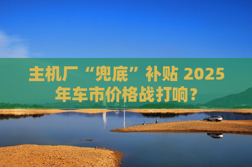主机厂“兜底”补贴 2025年车市价格战打响？  第1张
