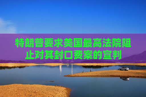 特朗普要求美国更高法院阻止对其封口费案的宣判