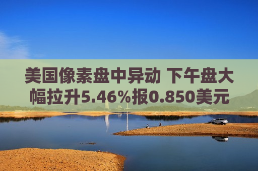 美国像素盘中异动 下午盘大幅拉升5.46%报0.850美元
