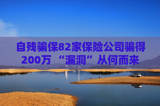 自残骗保82家保险公司骗得200万 “漏洞”从何而来