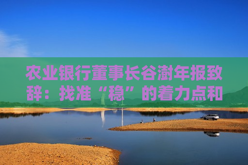 农业银行董事长谷澍年报致辞：找准“稳”的着力点和“进”的主攻方向