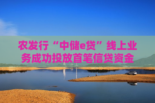 农发行“中储e贷”线上业务成功投放首笔信贷资金