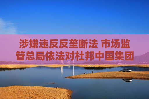 涉嫌违反反垄断法 市场监管总局依法对杜邦中国集团有限公司开展立案调查