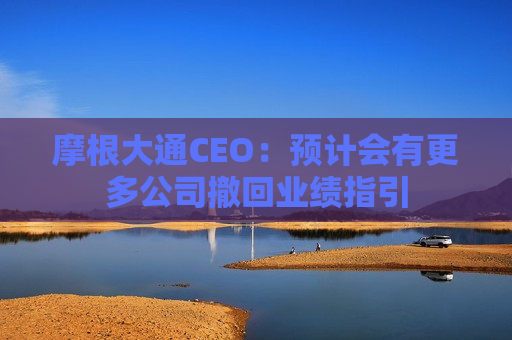 摩根大通CEO：预计会有更多公司撤回业绩指引