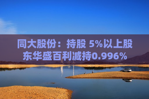 同大股份：持股 5%以上股东华盛百利减持0.996%
