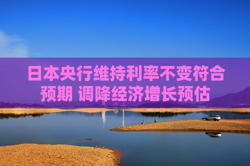 日本央行维持利率不变符合预期 调降经济增长预估