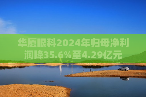 华厦眼科2024年归母净利润降35.6%至4.29亿元