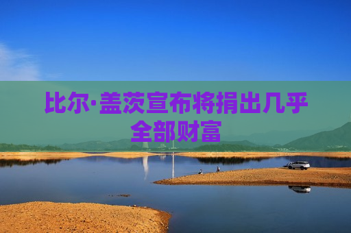 比尔·盖茨宣布将捐出几乎全部财富