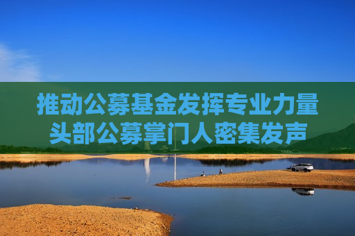 推动公募基金发挥专业力量头部公募掌门人密集发声