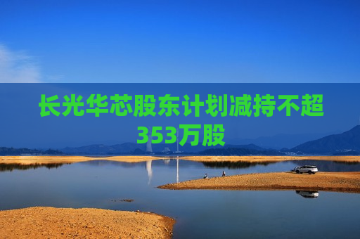 长光华芯股东计划减持不超353万股