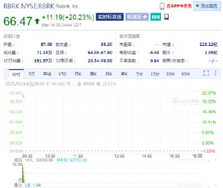 Rubrik上涨20%，第四季度亏损小于预期