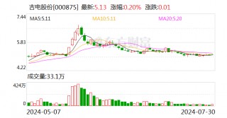 吉电股份：上半年净利润同比增逾两成 拟10派1.17元