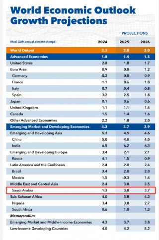 IMF：沙特今年经济增速预期下调 但仍高于多数海湾邻国