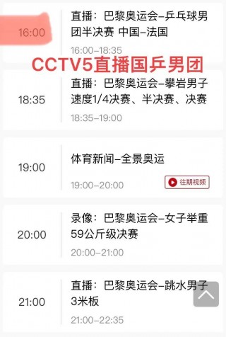 cctv5+节目表今天目表(cctv5+节目表今天目表中国男排与依郎回放)