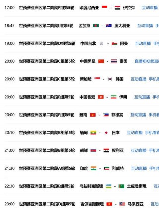 2026世界杯亚洲预选赛赛程(2026世界杯亚洲预选赛赛程国足对战日本)