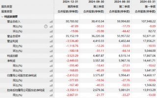 营收三连降！ST九芝2024年净利润暴跌27%