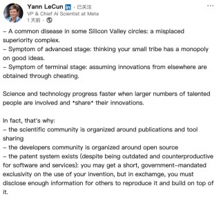 DeepSeek综合征？Yann LeCun：硅谷存在一种“错位的优越感”