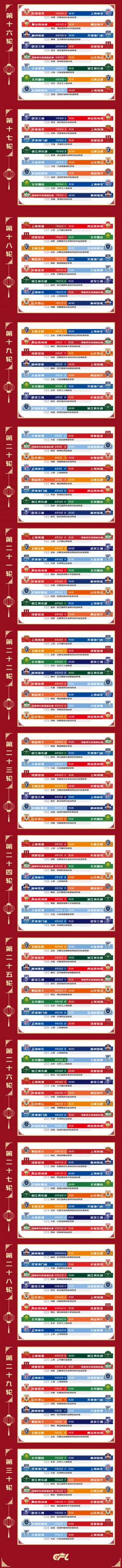 2019中超联赛赛程表(2019年中超联赛赛程表介绍)