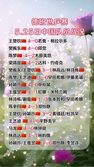 世乒赛2023赛程(世乒赛2023赛程直播)