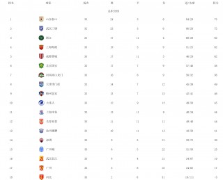 中超第33轮赛事预测(中超第33轮赛事预测分析)