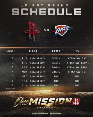 nba火箭队赛程(nba火箭队赛程表)