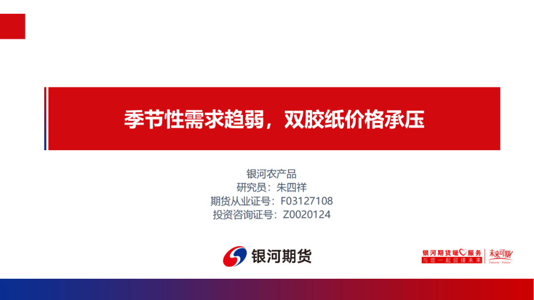 【双胶纸周报】季节性需求趋弱，双胶纸价格承压  第2张