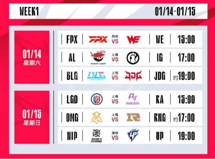 lol比赛赛程(lol比赛赛程表)  第1张