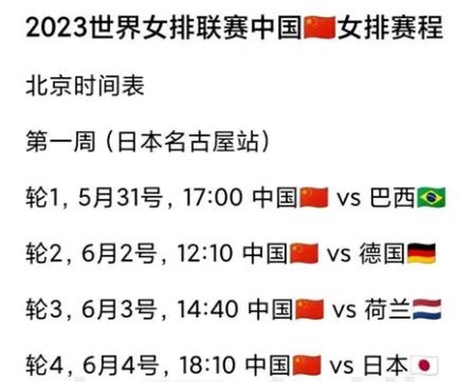 女排世界联赛2022赛程(女排世界联赛2022赛程时间)  第1张
