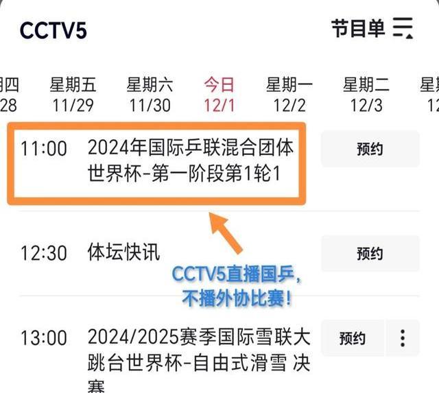 cctv5节目表(cctv5节目表5+直播)  第2张